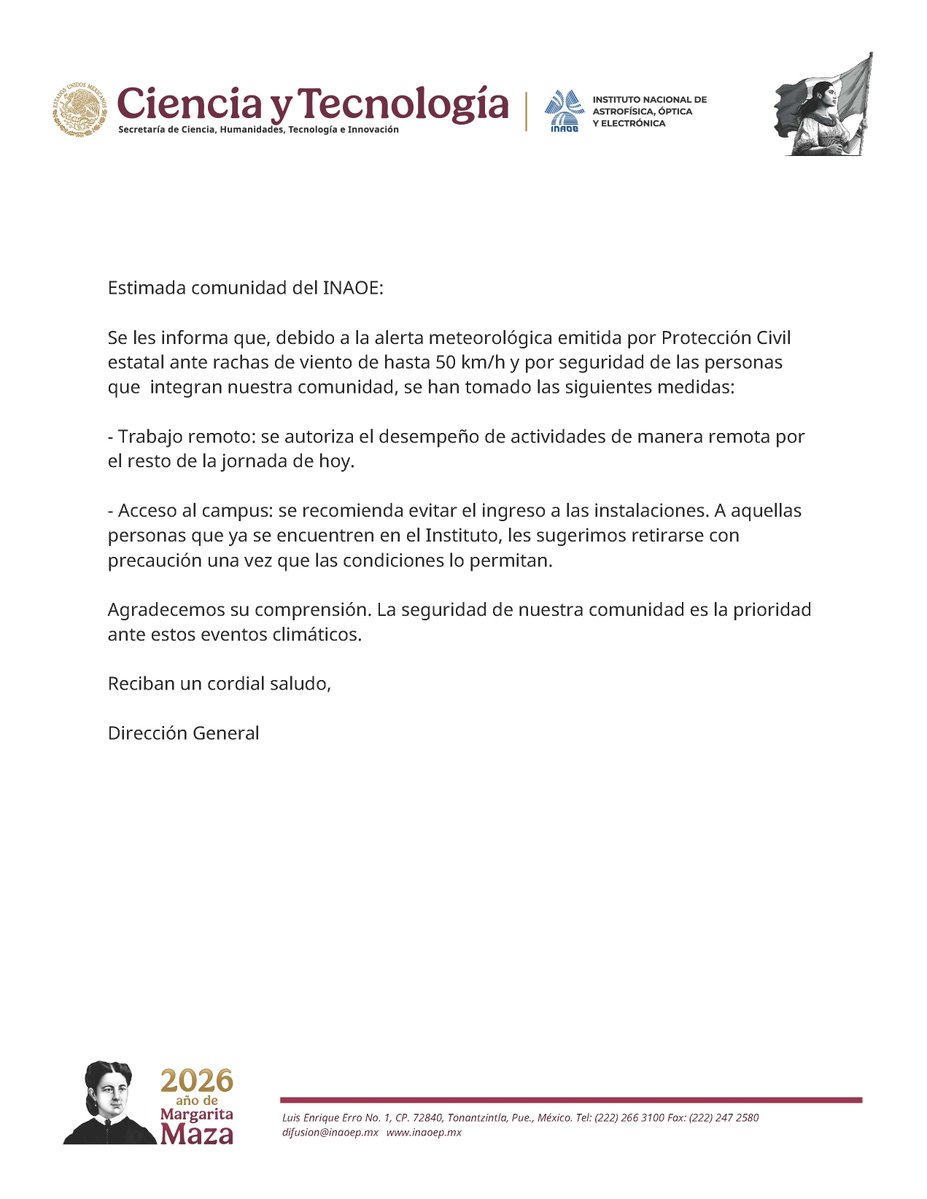 INAOE México tweet media