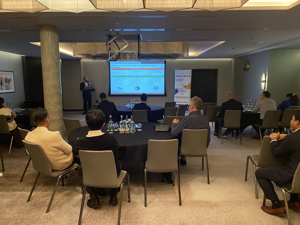 aquilanturology's tweet photo. The #Biobot Redefining Transperineal Prostate Cancer with the Mona Lisa workshop is underway! Great to see doctors from across the UK and the rest of the world in attendance gaining insights from experts as well as some hands-on experience! #prostatecancer #urology #robotics https://t.co/Wp4G2hm3BU