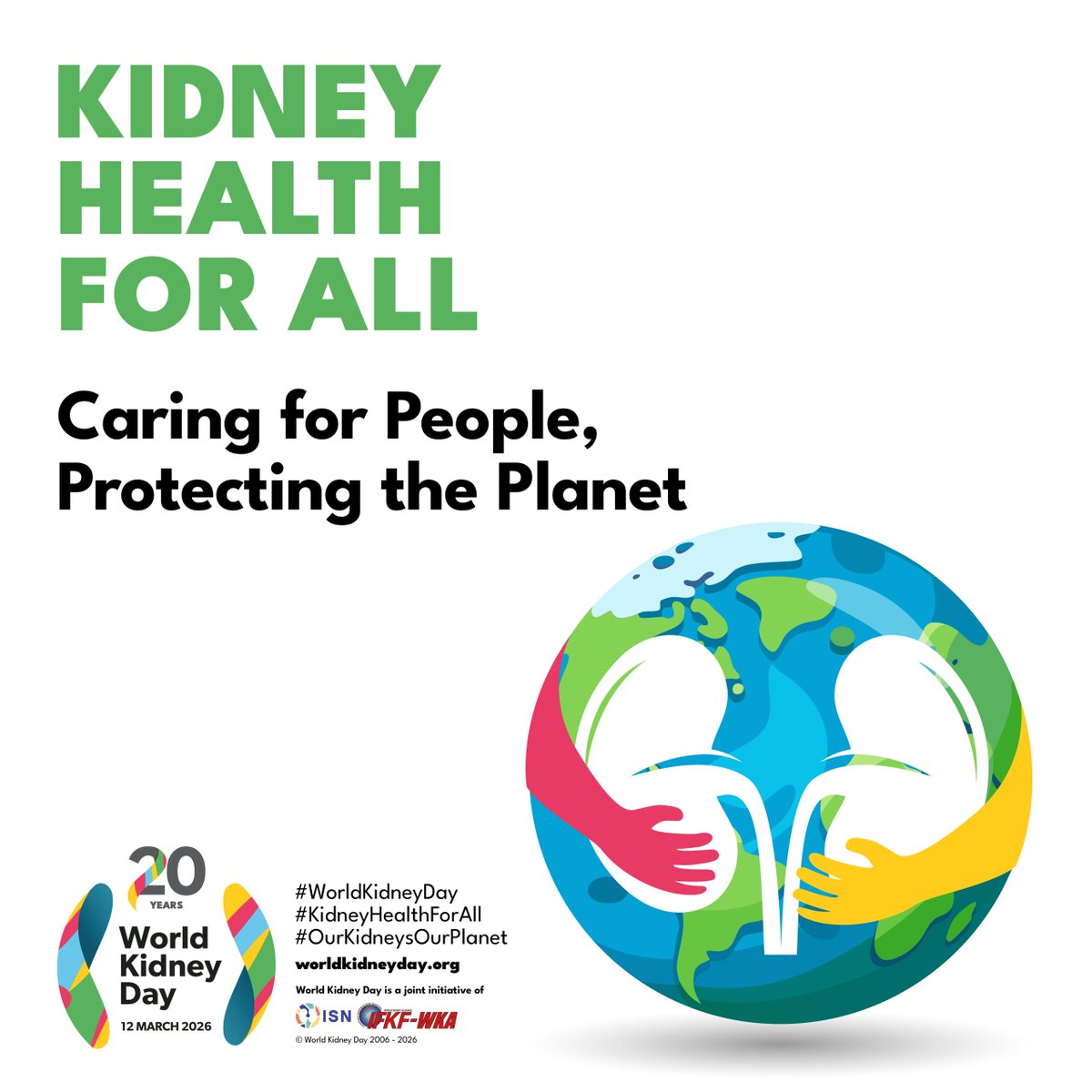 Today is World Kidney Day, when we recognize the importance of ongoing innovation and commitment to kidney health for all patients. 
#KidneyHealthForAll
#OurKidneysOurPlanet