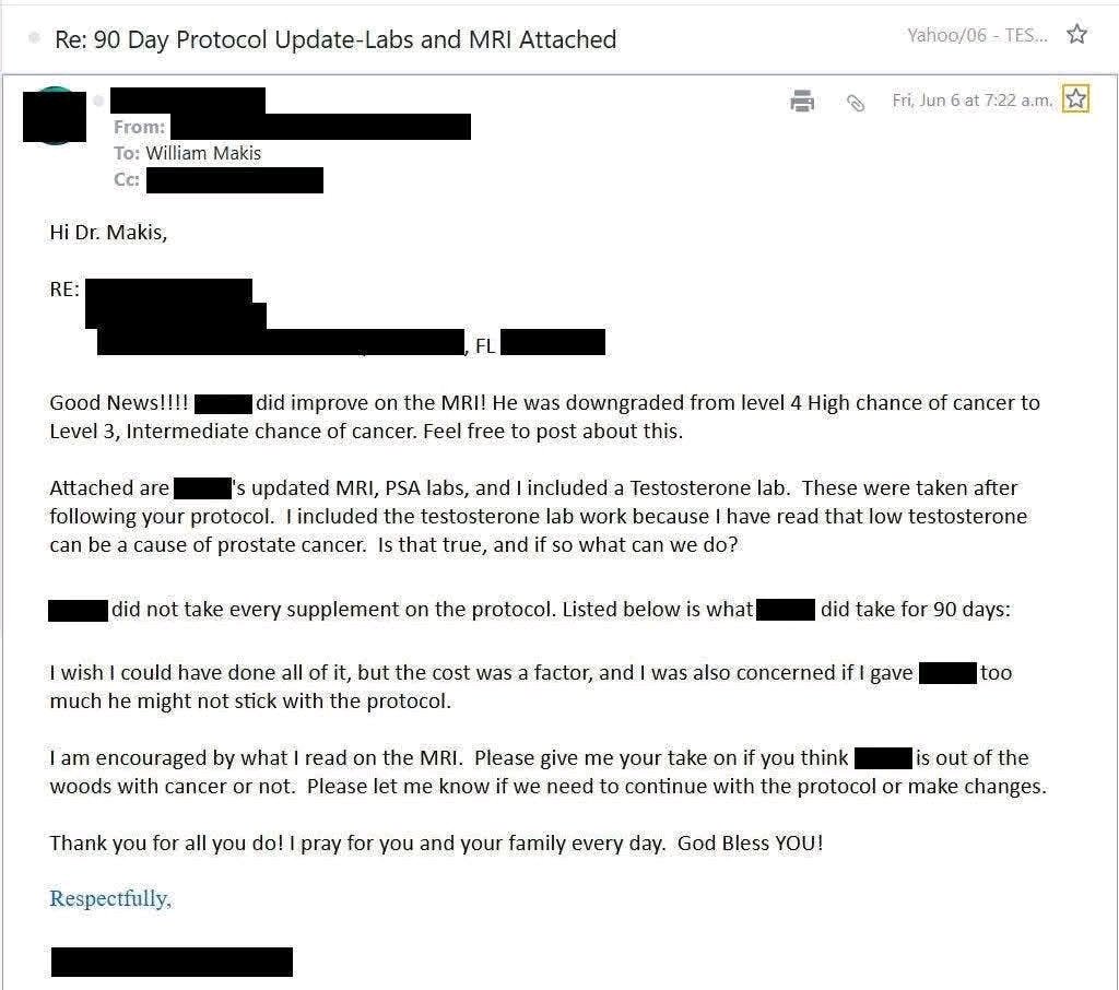 dillipK75513016's tweet photo. NEW ARTICLE: IVERMECTIN and FENBENDAZOLE Testimonial - 65 year old Florida man with new Prostate Cancer sees improvement after 4 months

We have so many Prostate Cancer successes! 

65 year old Florida man with new Prostate Cancer PIRADS-4.

We started :

Ivermectin 1.5mg/kg/day
Fenbendazole 888mg/day
CBD Oil 100mg/day

Results after 4 months:

PIRADS-4 to PIRADS-3 and smaller lesion.

Sometimes we celebrate big successes, sometimes we celebrate small successes. 

But the reality is that the risk of trying repurposed drugs in Cancer is minimal. 

And the risk/benefit calculation almost always weighs heavily in the direction of "benefit" 

It makes no sense for anyone to viciously attack cancer patients for using Ivermectin or Fenbendazole, unless they have financial interests in doing so

Get The Protocol On WhatsApp 
Link : https://t.co/uxQf24Gewr