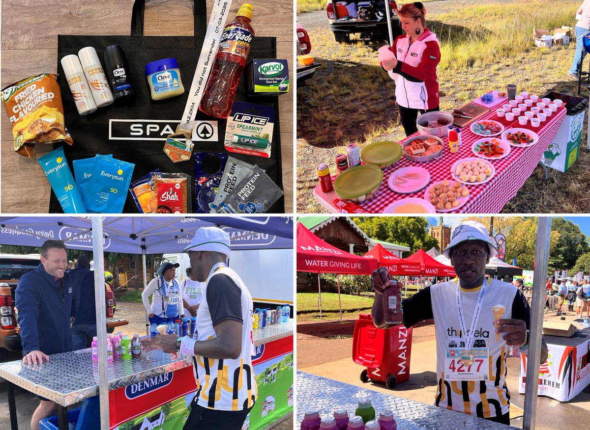 runningmann100's tweet photo. #SurrenderHill has everything I look for in a great marathon: Beautiful & unique scenery, lots of curves & packets full of personality (+ goodies to take home). Every support table was a fully stocked culinary delight & there was even chocolate milk at the finish.
#RunSouthAfrica https://t.co/AUK5HPieMc