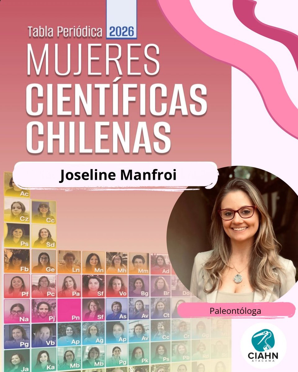 CiahnAtacama's tweet photo. 🌿🔬 Mes de la Mujer | ¿Sabías que es posible encontrar evidencia de incendios ocurridos hace más de 75 millones de años? 🔥🌿
👩‍🔬La paleobotánica @josimanfroi  fue incluida en la 2ª Tabla Periódica de Mujeres Científicas de la BCN.

🔗 https://t.co/n4B5HqGwTw https://t.co/ELuvoknBzv