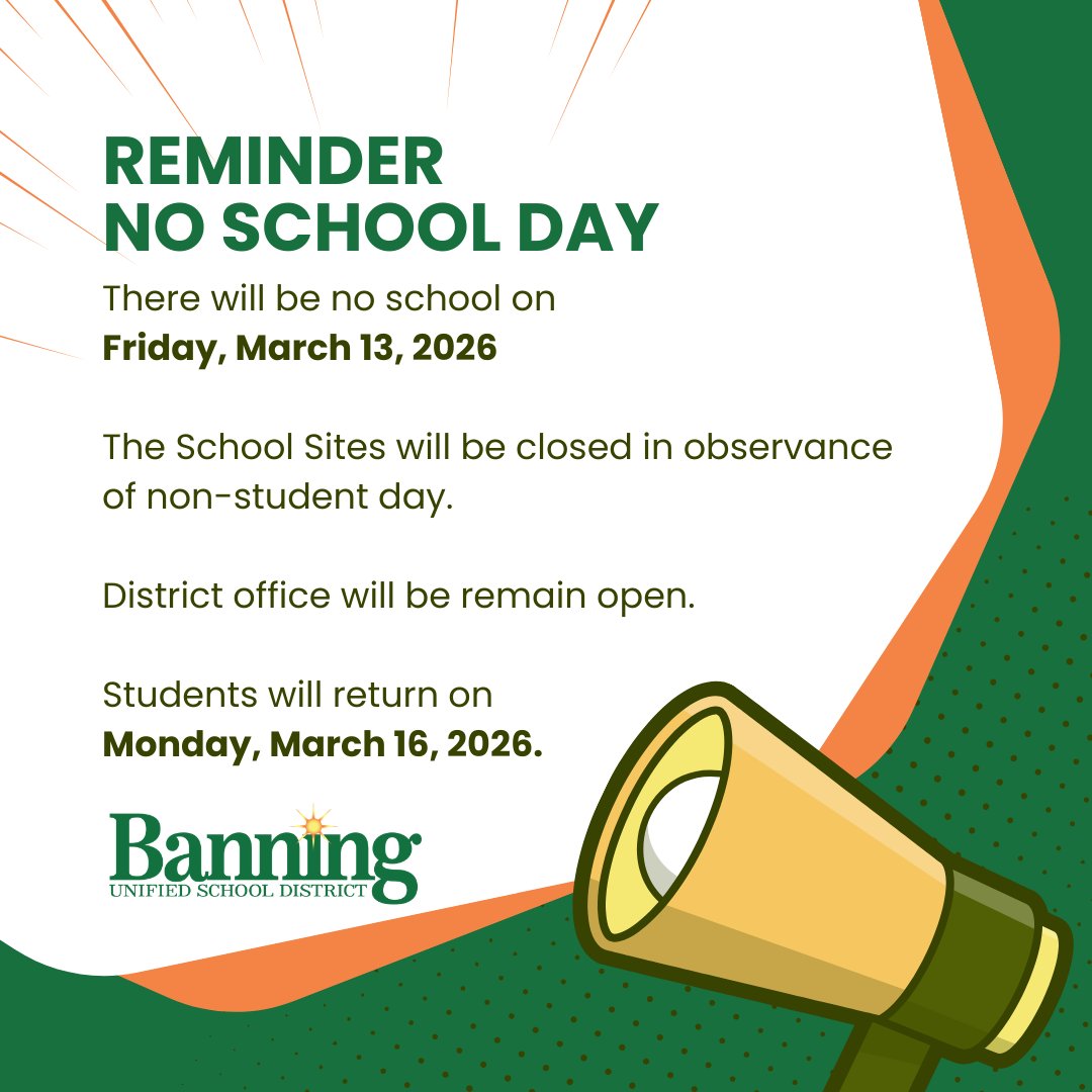 Banning Unified School District tweet media