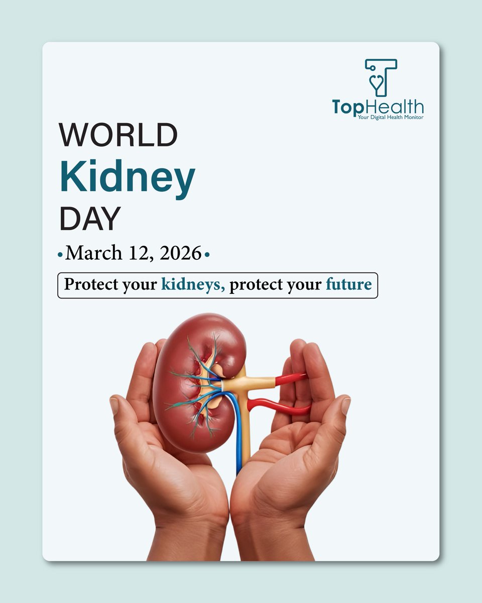 TopHealthApp's tweet photo. Did you know your kidneys filter about 50 gallons of blood every day?

This World Kidney Day, show your kidneys some care.
Monitor your health and stay proactive with the Top Health App.
#WorldKidneyDay #KidneyHealth #HealthAwareness #DigitalHealth https://t.co/3oPkzfTXsp