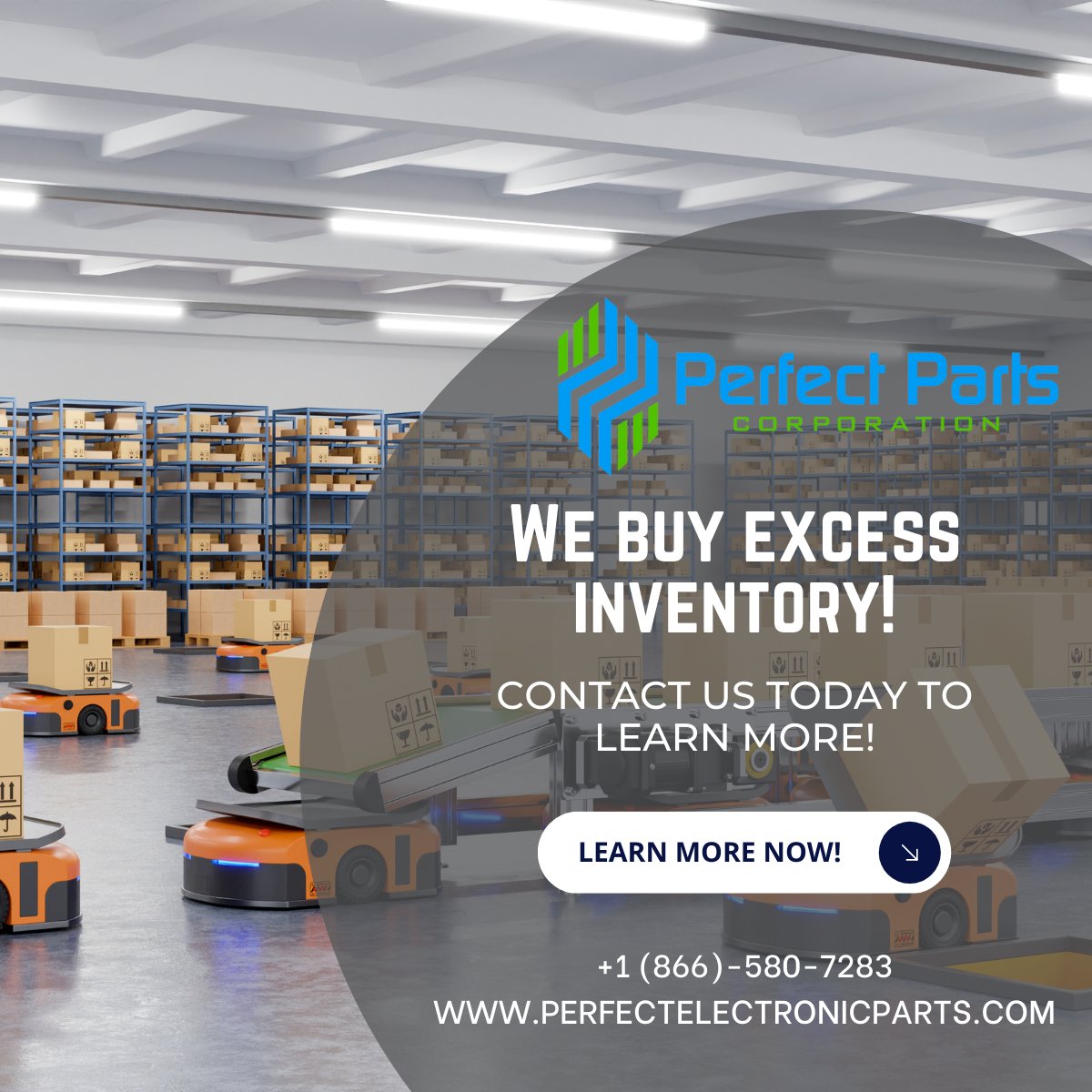 We will buy your excess inventory. Contact us now to learn more! 
perfectelectronicparts.com/index.php 
#PerfectParts #ExcessInventory