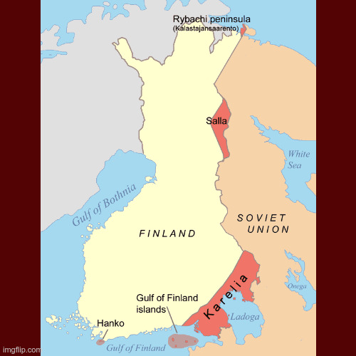 LiamOMaraIV's tweet image. The #WinterWar, i.e., the #Soviet invasion of #Finland, ended on #ThisDayInHistory in 1940 with the signing of the #MoscowPeaceTreaty. This cost Finland half of #WestKarelia (#EastKarelia was already in Russia). It was in #Karelia that most folk tales in the #Kalevala were found.