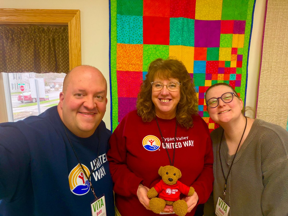 Waylon is having a great day volunteering for VITA in Tucker County today! ⭐️😎🧸