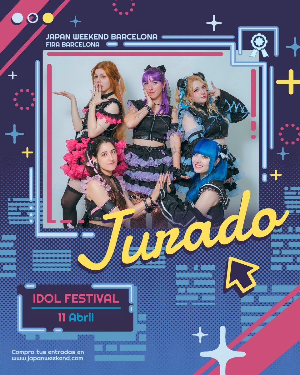 🌟 El jurado del concurso estará formado por las integrantes del grupo <a href="/SH1NY_ST4RS/">SH1NY ST4RS</a>, quienes además ofrecerán un concierto a las 10:30 en el mismo escenario.

Ah y… ¡todos los participantes tendrán un 𝐝𝐞𝐬𝐜𝐮𝐞𝐧𝐭𝐨 𝐝𝐞𝐥 𝟓𝟎% 𝐞𝐧 𝐥𝐚 𝐞𝐧𝐭𝐫𝐚𝐝𝐚!

💌 Abrimos