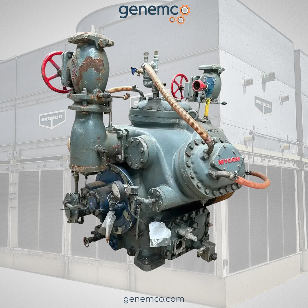 Genemco's tweet image. This Mycom Compressor is available at Genemco!
Industries that benefit from reciprocating compressors like this:
• Cold storage
• Dairy facilities
• Meat &amp;amp; poultry processing
• Seafood processing + more! 
🔗 hubs.li/Q044RMJt0
#ReciprocatingCompressor #Refrigeration
