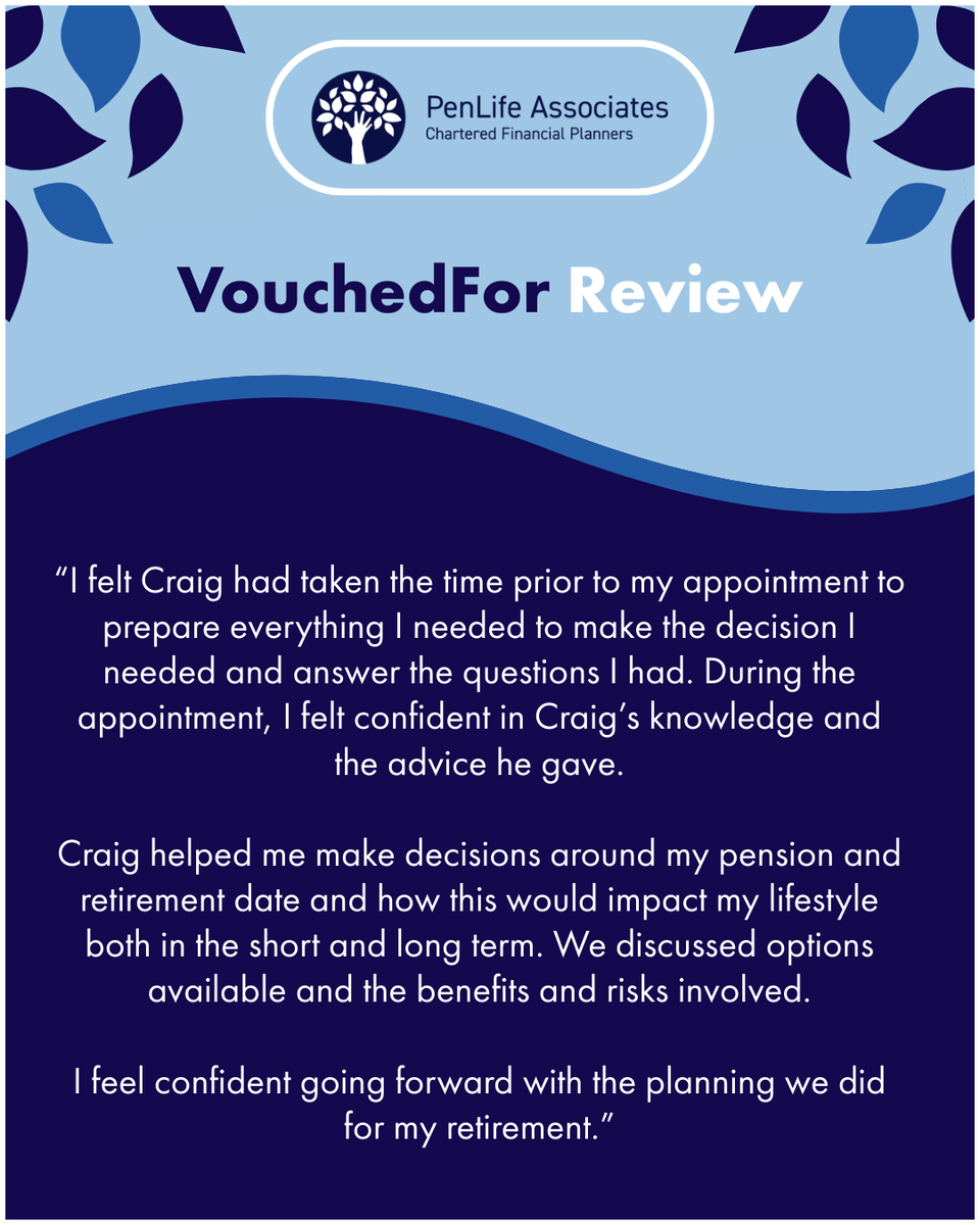 Confidence in your retirement plan makes all the difference. We’re proud to support clients with clear, well prepared advice that helps them move forward with certainty.

#retirementplanning #pensionadvice #financialplanning #clientreview #penlife