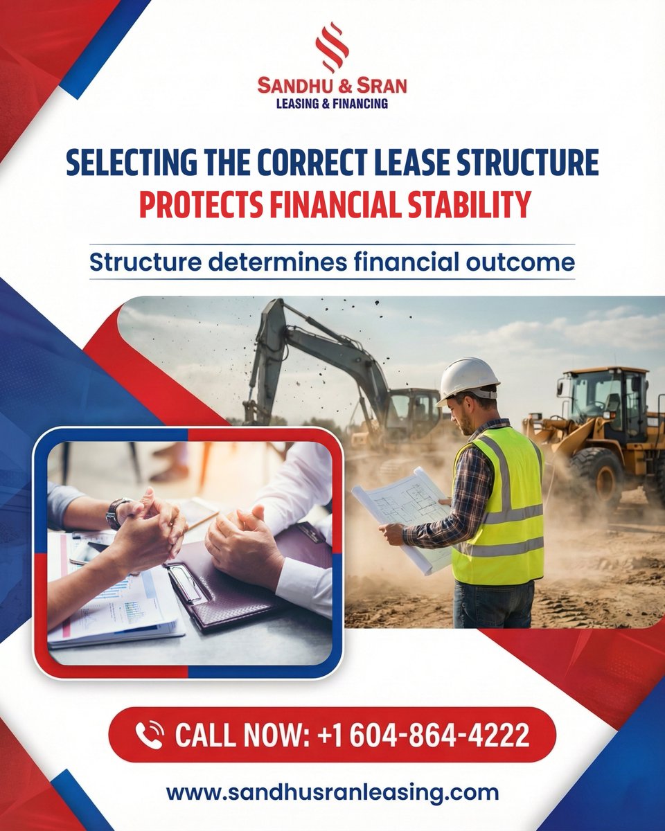 ssleasing's tweet photo. Lease type selection is strategic. Operating leases offer flexibility, while capital leases support ownership goals. We analyze financials and growth plans to structure leases that support expansion.
Sandhu &amp; Sran Leasing &amp; Financing
+1 604-864-4222 | https://t.co/AHjP8Gf0Ec https://t.co/OedKoJt29e