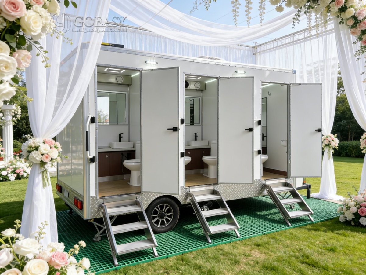 goeasy_trailer's tweet image. Goeasy Restroom Trailer: Luxury Sanitation Anywhere

Tired of compromising on hygiene at outdoor events? 🚽✨
Goeasy restroom trailers bring premium sanitation to any location.

Tag an event planner who needs this upgrade!

#GoeasySanitation #RestroomTrailer #EventEssentials
