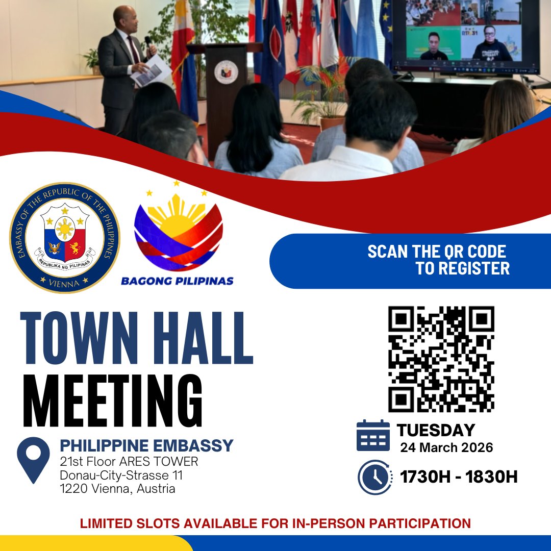 𝐀𝐍𝐍𝐎𝐔𝐍𝐂𝐄𝐌𝐄𝐍𝐓
Please register using the QR Code or through the following link:

forms.gle/7Q7VGBk4FFyWkh…
See you there!
----------------------------