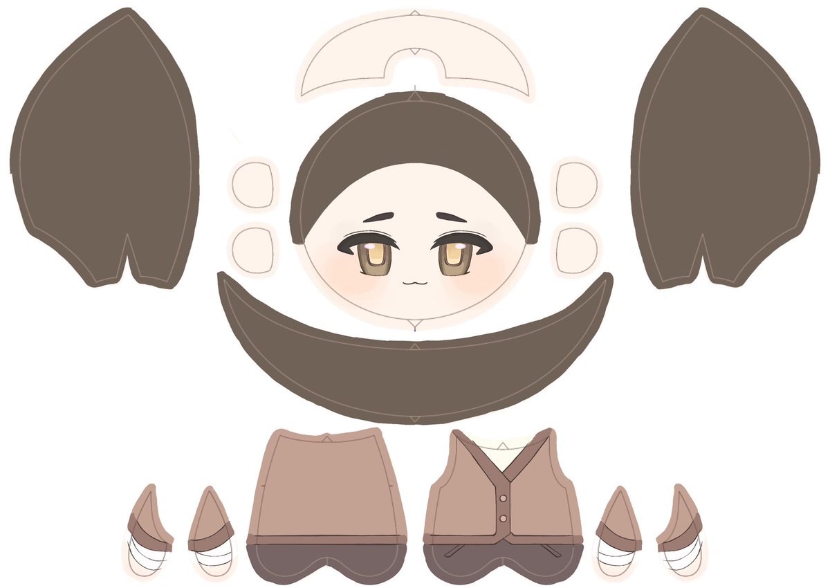 sakana_raining's tweet image. #slowdamage 
#ikuina
去年画的图纸，欢迎各位使用！
没有实物效果十分抱歉💦理论上是p1的效果
⚠️仅授权自用！！！
       不接受梦向目的使用！！！