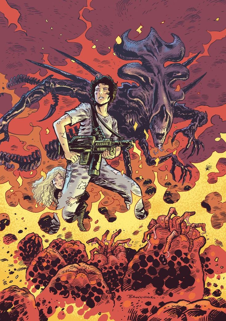 Ellen Ripley and the Queen ✨️💜
Art By: Nick Brokenshire