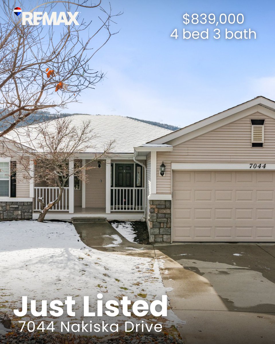 LisaSalt's tweet image. ✨ Foothills living with sunrise views! This thoughtfully designed rancher with a walkout basement sits in one of Vernon’s most desirable family neighbourhoods. 

🌳  Just minutes to trails and a short drive to SilverStar.

#JustAddSalt #SaltFowler #RemaxVernon #RealEstate