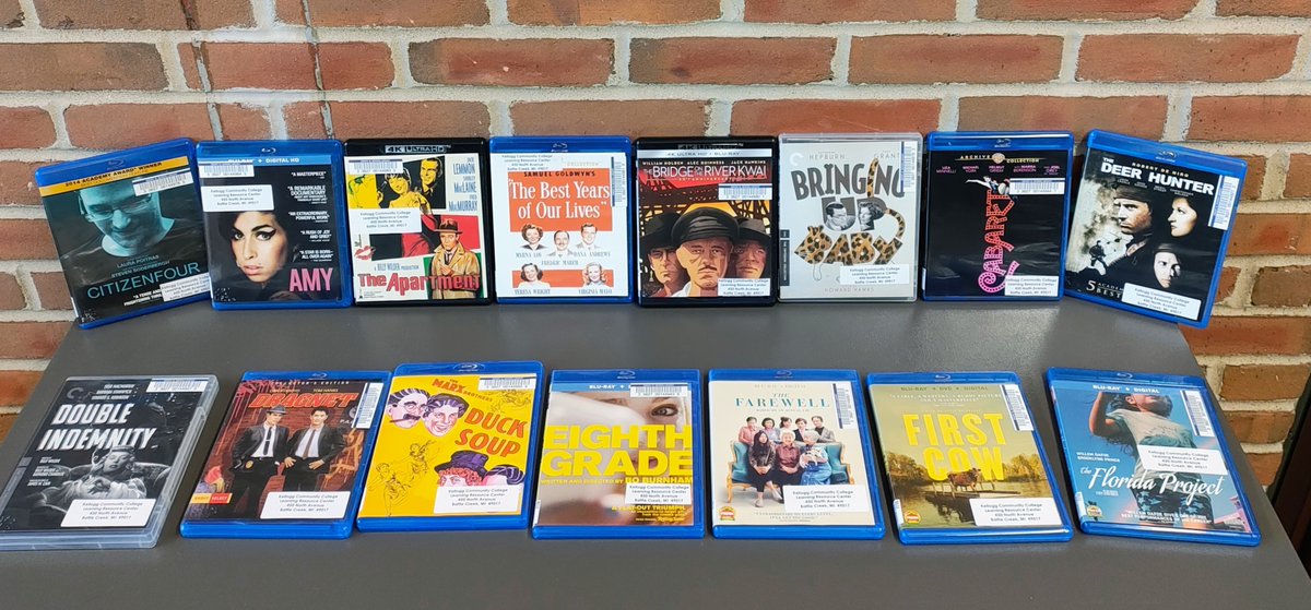 KCCLibrary's tweet photo. 📚🎬 New at Morris Library!

New films &amp; books just arrived, including:

🎥 CitizenFour
🎥 The Deer Hunter
🎥 First Cow
🎥 Summer of Soul
📖 The Intruder – Freida McFadden
📖 Twelve Months – Jim Butcher
📖 Dizzy – Rachel Weaver
Stop by and check them out!
#MorrisLibrary #KCC https://t.co/adqpfjZuDl