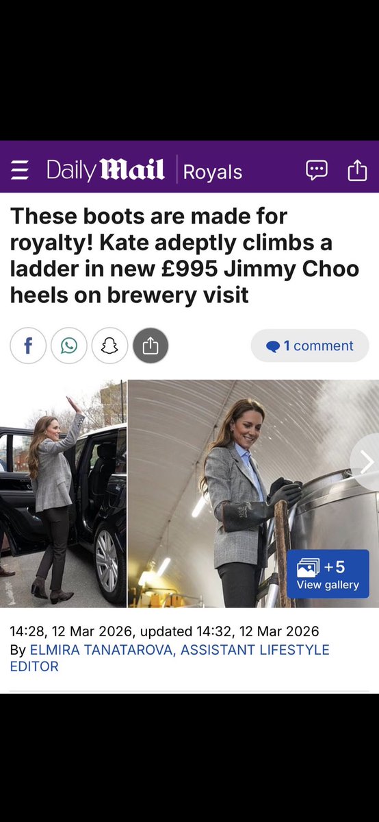 Nearly a grand for a pair of boots. Thousands and thousands on designer gear that the rest of us can only dream about. But “oh she looks immaculate”
Well we all would if we had her money, hairdressers and stylists. Get off your knees and stop worshipping these people 😡