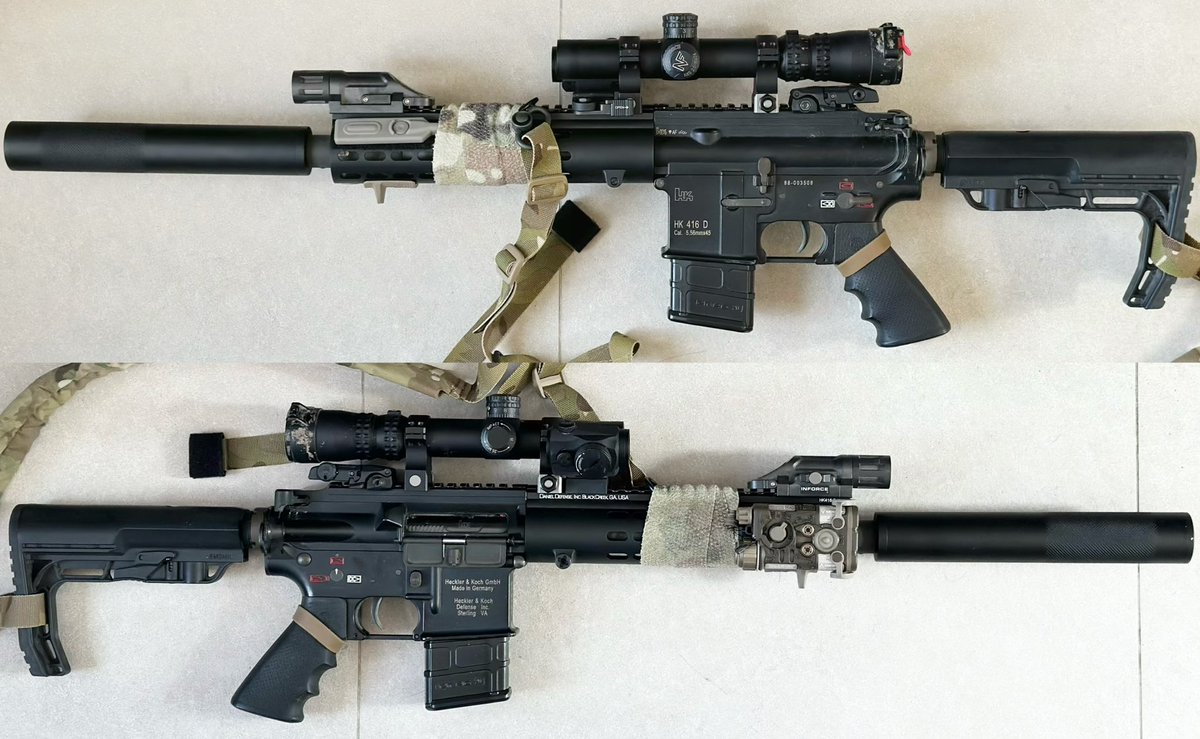 BlackKnightGear's tweet photo. 再投稿
@SPA001
DEVGRU 偵察用 HK416 ライフルに搭載された BKG NGAL LA23 レーザー デバイス。
#NGAL #peq15 #PEQLA5 #laserdevice #nswdg #devgru #deltaforce #24sts #opscore #lbtinc #teamwendy #cryeprecision #aor1 #aor2 #multicam #airsoft #milsim #6094 #hk416 #サバゲー #ミリタリー販売 https://t.co/Q3hUkLsm8O