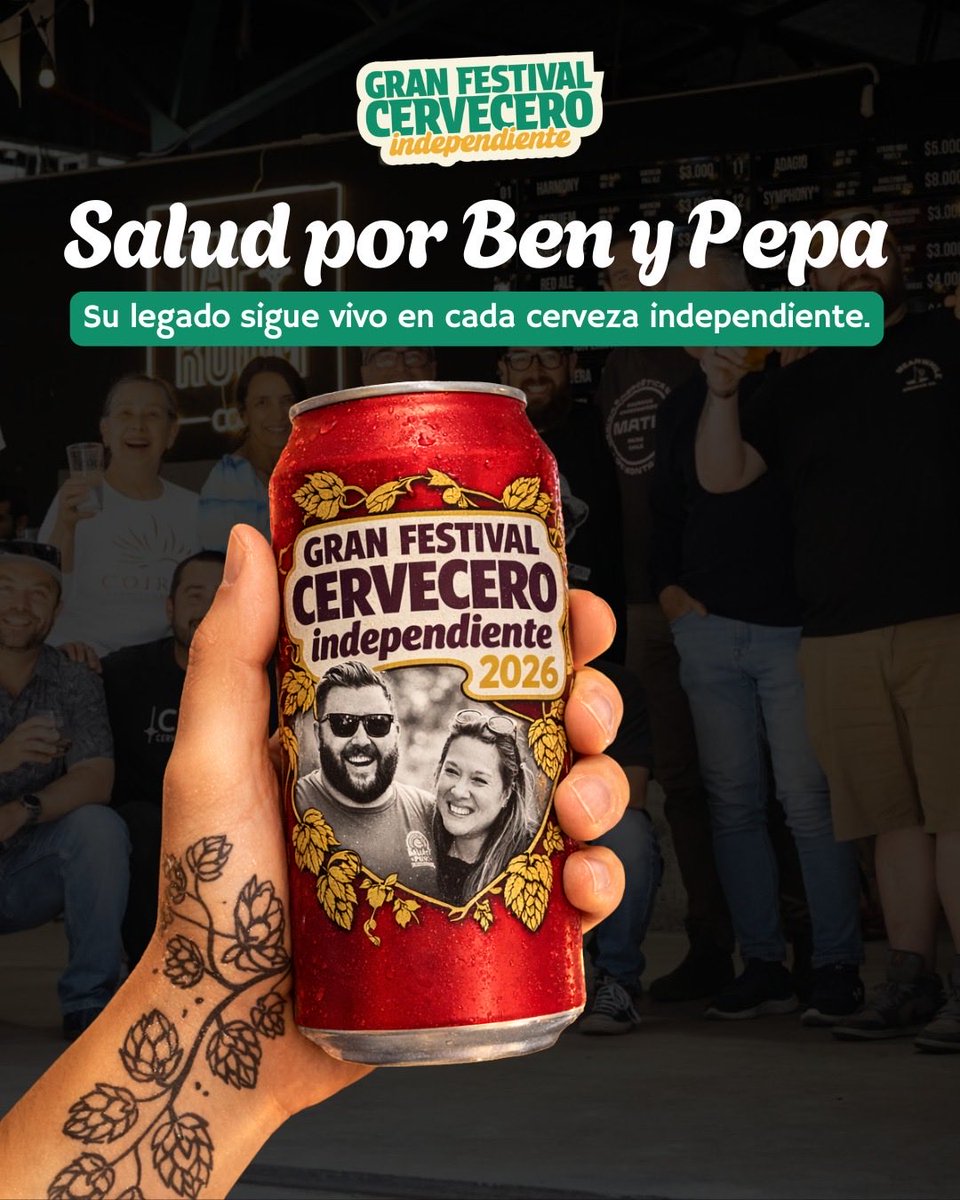 9 de marzo: Día Nacional del Cervecero Independiente*

La Asociación Cervecera Independiente de Chile (ACI Chile) ha declarado el 9 de marzo como el Día Nacional del Cervecero Independiente, en memoria de Ben Wood y Pepa Duarte, quienes nos dejan prematuramente! 

Ambos dejaron