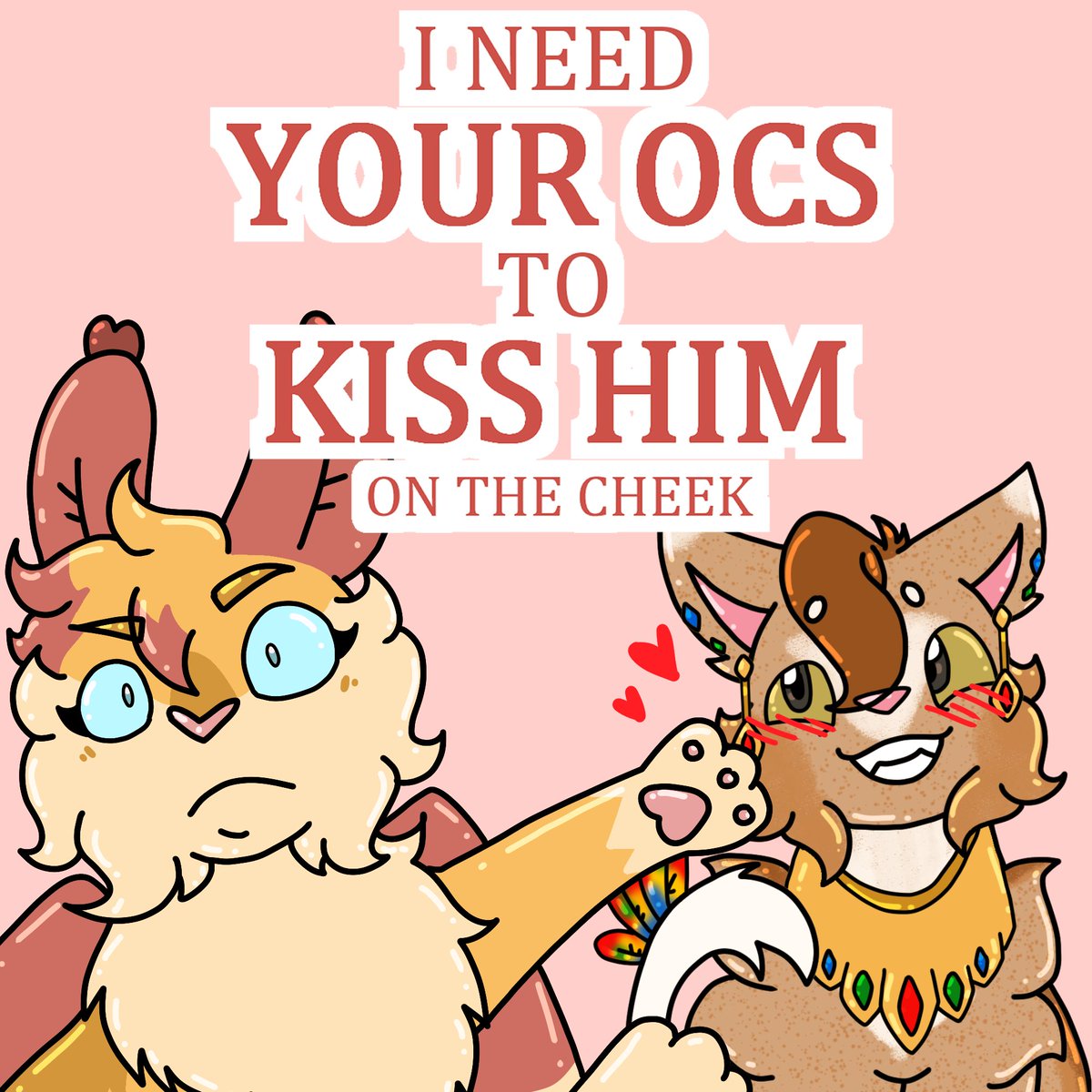 Looking for feral ocs for a future video!! (Kissing Strangers to be specific)
Send your feral ocs down below and ill add them to the video (with credit ofc!)
Cats preferred but other animals work too!
NO anthros or humans!!
#requestsopen #wctwt #catoc