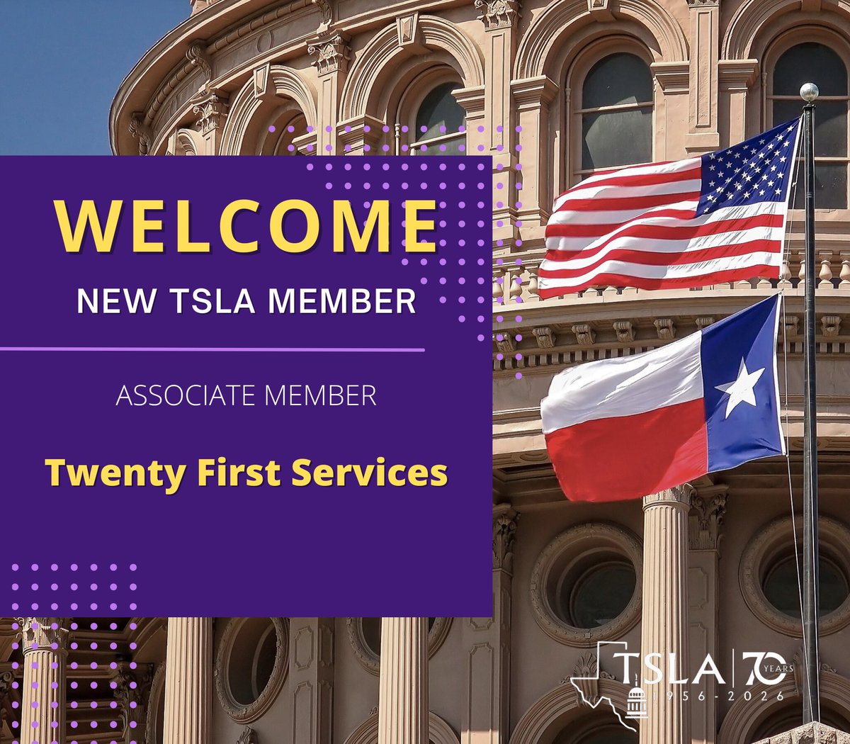 TSLA_inc's tweet photo. Please welcome new Associate member- Twenty First Services https://t.co/xro5qd2HmJ