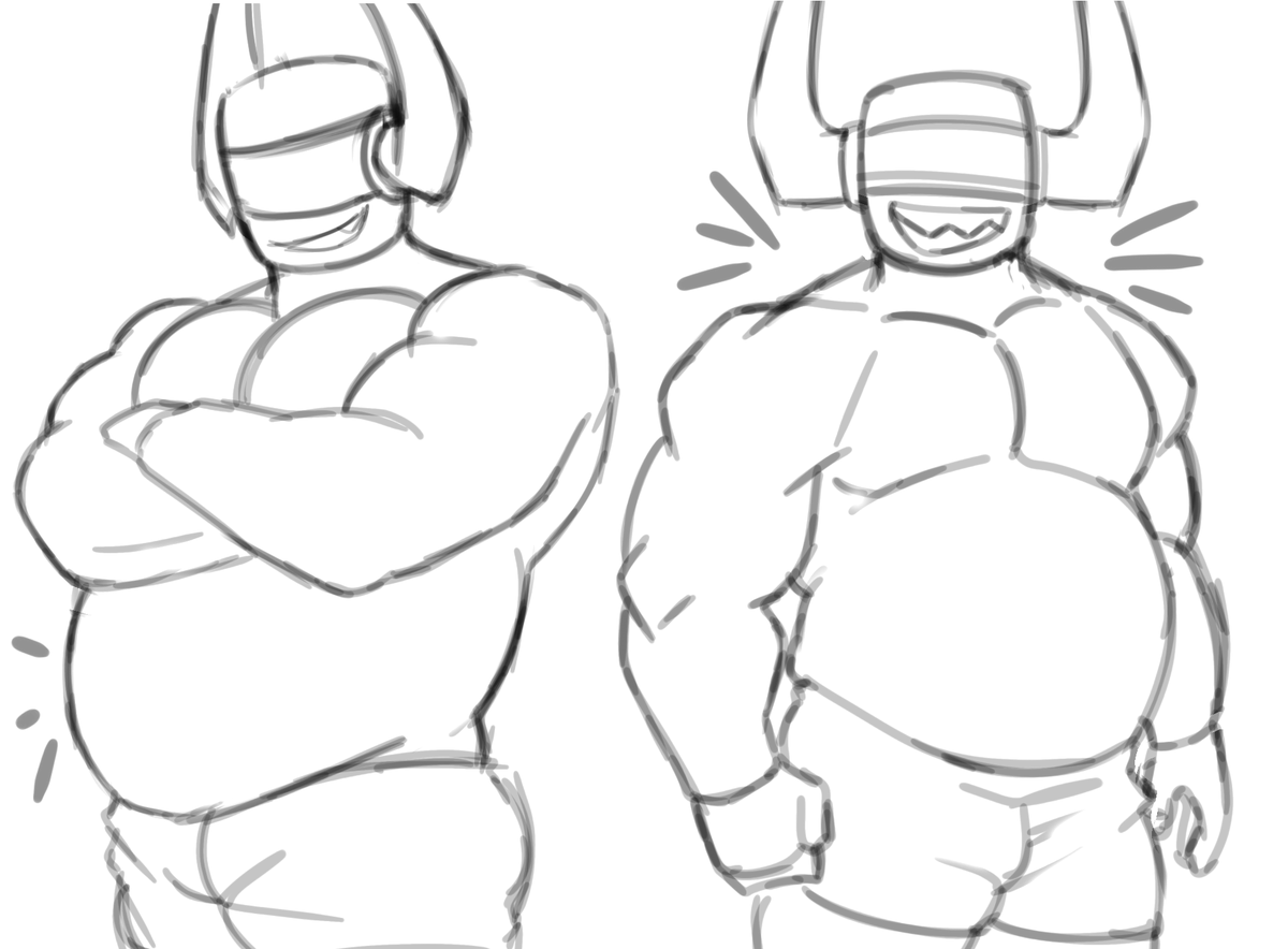 Did some fathammer doodles before going to bed
#roblox #phighting