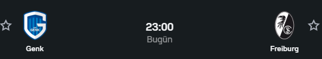 Genk 🆚 SC Freiburg: Gol Garantili Bir Gece! ⚽️🌪️

📊 İstatistiğin Böylesi Görülmedi:🔥 Genk’in son 10 maçının 10’unda da KG VAR oldu! (%100 Seri) 
📈 Genk maçlarının %90’ı 2.5 ÜST bitti. 
🎯 Freiburg son maçında Leverkusen’e 3 GOL atarak geri döndü!
💡 Analiz: Genk’in "hem atar