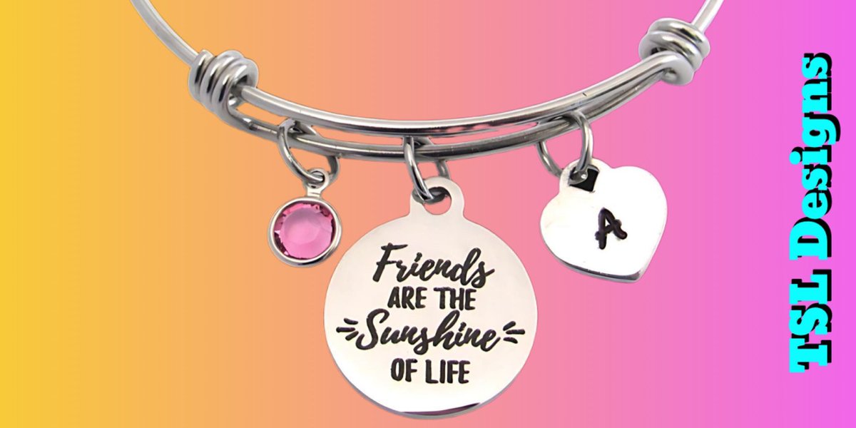 bythebeach1214's tweet photo. Friends Are The Sunshine Of Life Charm Bracelet With Hand Stamped Initial Charm and Birthstone Crystal
https://t.co/J84pxYMQXT
#bracelet #charmbracelet #handmade #jewelry #handcrafted #shopsmall #etsy #friend #friendgift https://t.co/XuNFZzKdzo