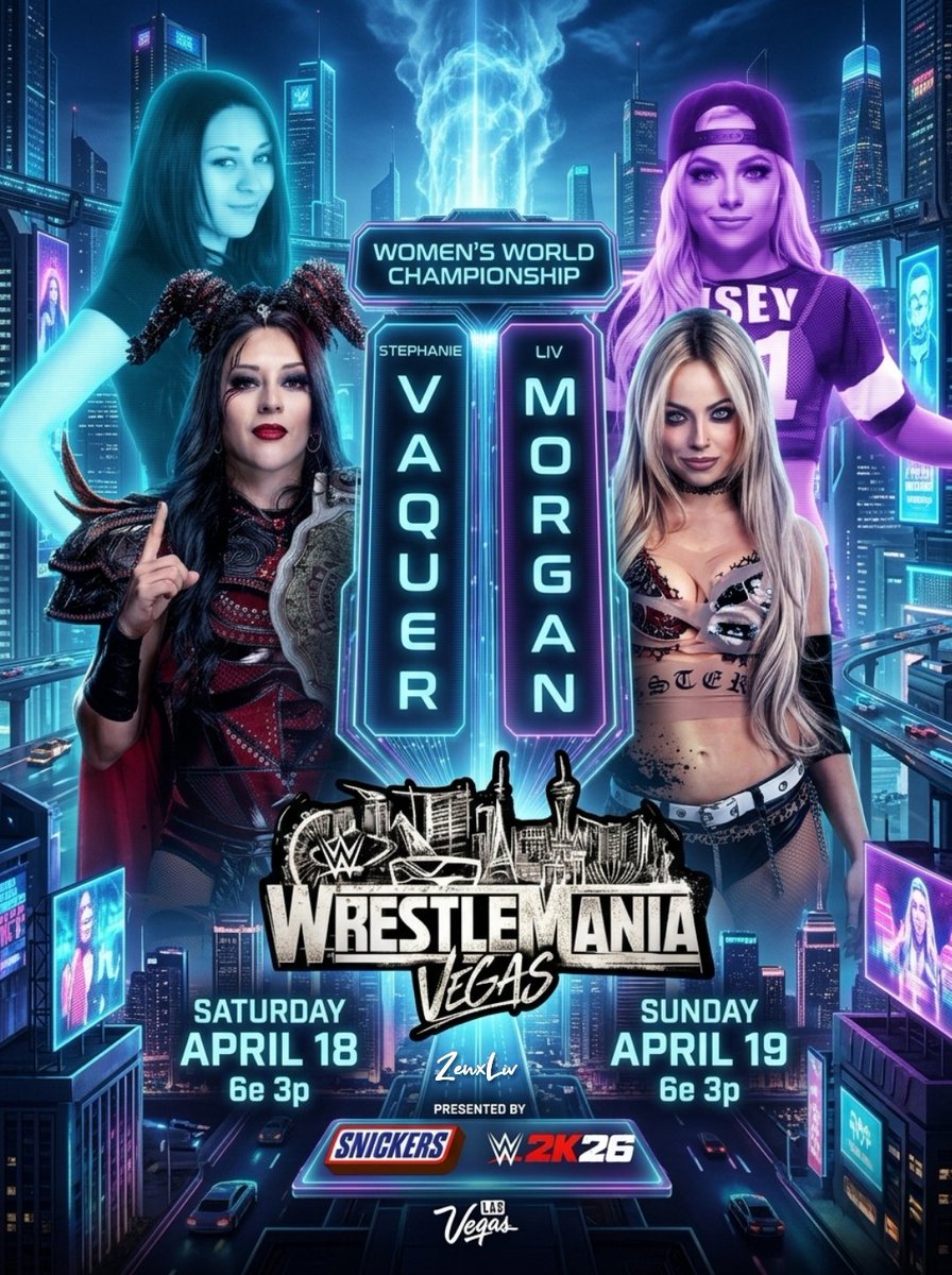 La Primera☝️vs. La Cabra 🐐
Stephanie Vaquer vs. Liv Morgan 👑❤️‍🔥
#WrestleMania #WrestleMania42
#LivMorgan #StephanieVaquer
<a href="/YaOnlyLivvOnce/">LIV Morgan</a> <a href="/Steph_Vaquer/">Stephanie Vaquer</a>