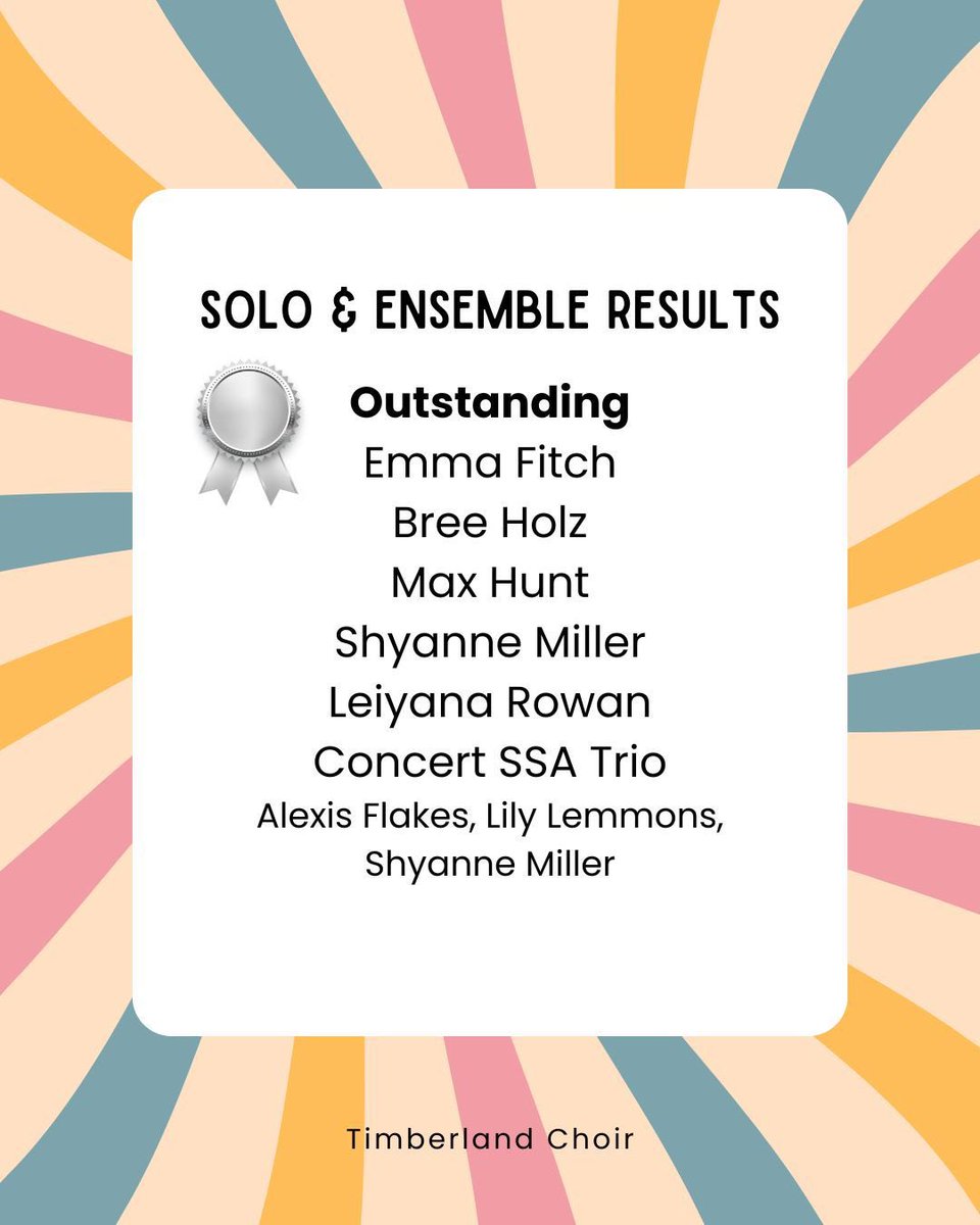 THSChoir's tweet photo. Congratulations to the THS choir students that performed at recent MSHSAA festivals! A special shout-out to those that earned "exemplary" ratings at Solo &amp; Ensemble, as they will sing at the state festival in May. Way to go, everyone! 🎉 https://t.co/NmJsAsRVY2