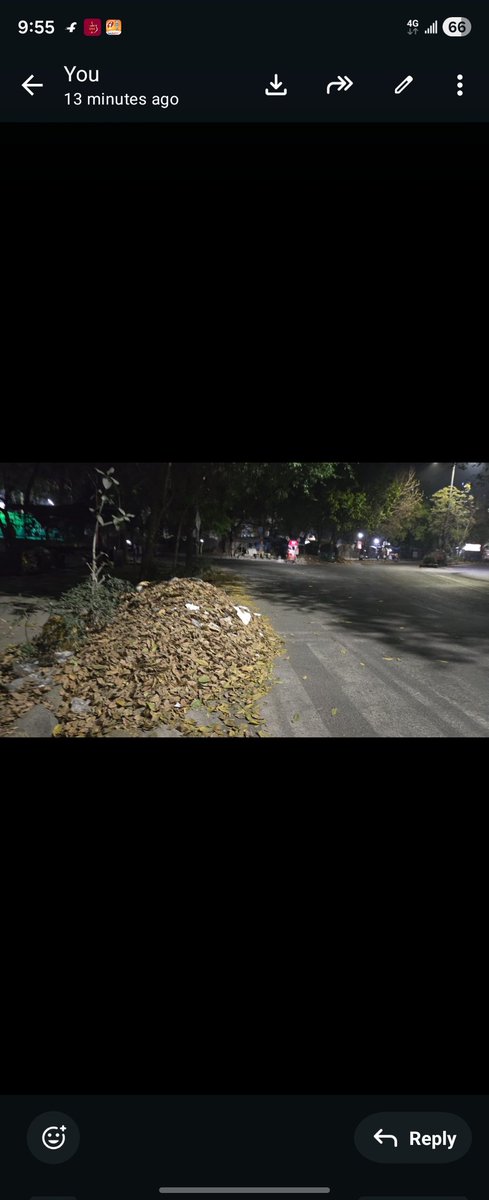 agarwal_rohit's tweet photo. @DC_NGZMCD @MCD_Delhi @CPCB_OFFICIAL @RajaiqbalSingh3 @SecyDIP @SBM_MCD no one is picking dry leaves collected on road and someone is burning everyday creating serious pollution. No action is taken. location is near Antriksh Apartments sec 4 dwarka @gupta_rekha https://t.co/NuBj8BqgqV