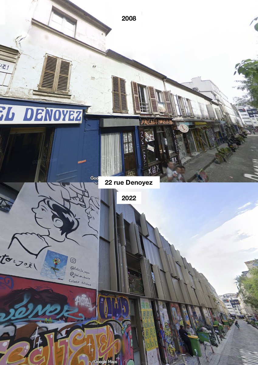 giorgio36000038's tweet photo. Enlaidissement du quartier de Belleville, Paris 20ᵉ :

➡️2017, démolition totale d’un ensemble faubourien bâti au début du XIXᵉ siècle.  

➡️2020, construction de 20 logements sociaux et d’une crèche par l’agence Thibaud Babled Architectes au profit d’Elogie-Siemp. https://t.co/TNH4toj9Vt