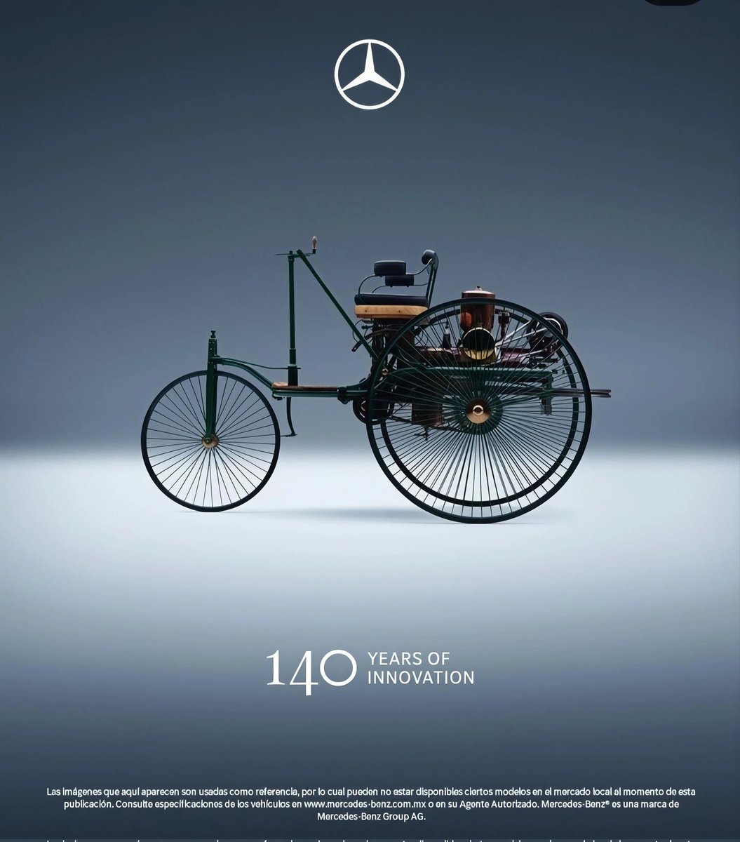 FutureAxion's tweet image. Mercedes-Benz festeja 140 años de innovación. En 1886, Carl Benz patentó el primer automóvil de la historia y comenzó la movilidad moderna. Mueve el mundo hacia adelante con la premisa: "The best or Nothing.
#mercedesbenz #140years #futuremobility #netzero
