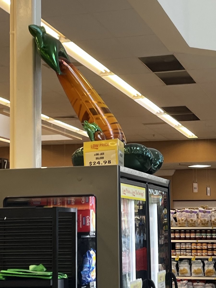 PenelopeBSteph1's tweet photo. @colbertlateshow Saw this in a local (Asheville, NC) grocery store. Looks a little phallic to me. https://t.co/SlqTxRDe7J