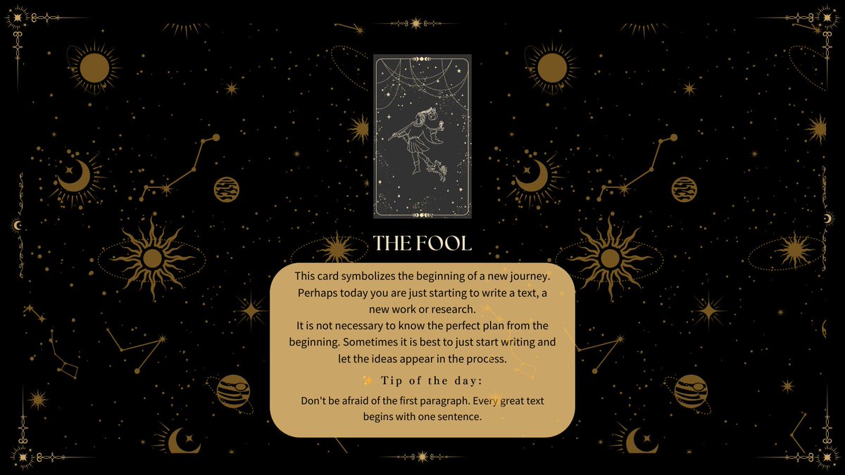 AuthenticPapers's tweet photo. 🔮Discover Your Card of the Day!
See what it has to say about your writing, deadlines, or study session today.

#StudentLife #WritingTips #PlagiarismCheck https://t.co/wfhWjGq26u