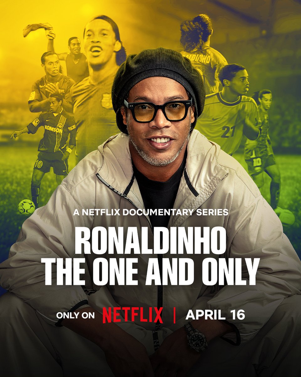 RONALDINHO: THE ONE AND ONLY 🇧🇷

Diving into the into the journey of one of the greatest players of all time, with exclusive access, never-before-seen material, great victories, delicate moments, and testimonials from iconic figures in the sport such as Lionel Messi, Neymar Jr.,