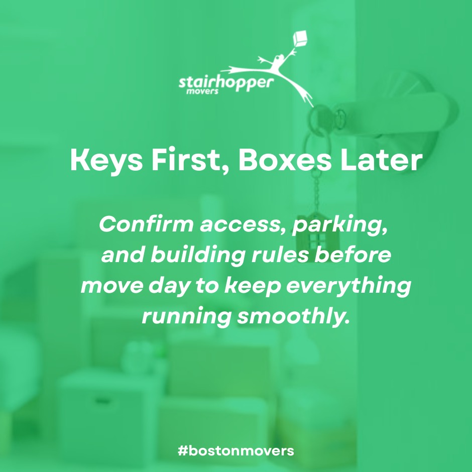 Stairhoppers's tweet image. Before the first box comes through the door, make sure everything is ready to go. 🔑 A quick check on building access, parking, and move-in rules can save a lot of stress on moving day. Planning ahead makes the whole process smoother.
#MoveSmartBoston #StressFreeMove #MovingDay