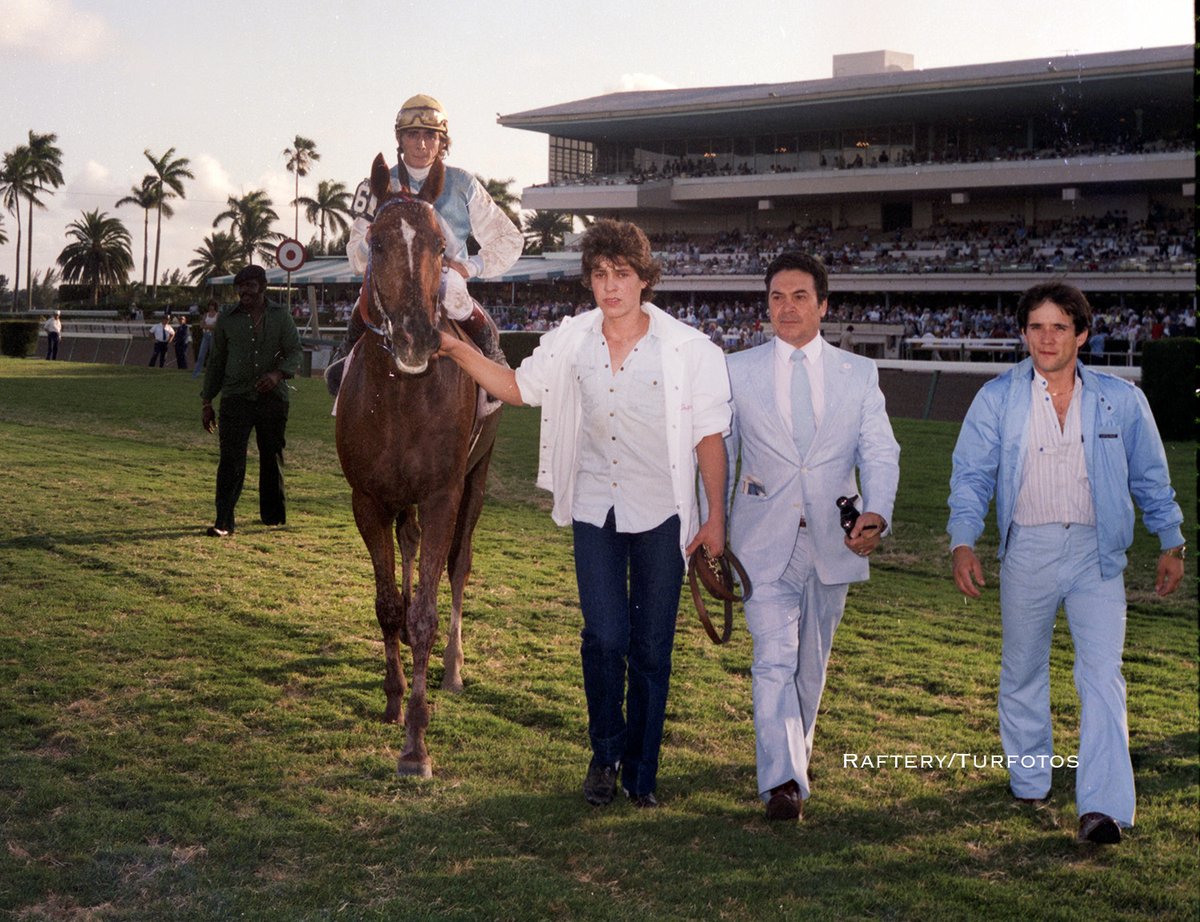 DRFLivingston's tweet photo. Remember MAT BOY 🔥?

The Argentine-bred son of Matun - Boyera, by Pastiche was a multiple G1 winner  - 6 wins by a combined 73+ lengths - before coming to the US.

MAT BOY then won Hialeah's 1984 Widener in 1:59 4/5 and the Gulfstream Park H. (12-length win in a record 1:59).... https://t.co/gHrizzBmfT