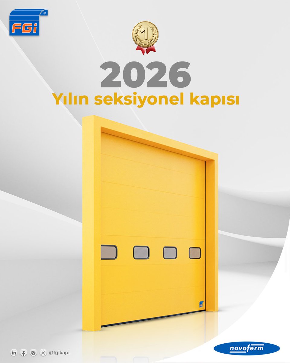 Yılın seksiyonel kapısı.

.

#fgi #Novoferm #fgikapi #fabrikakapısı #seksiyonelkapı