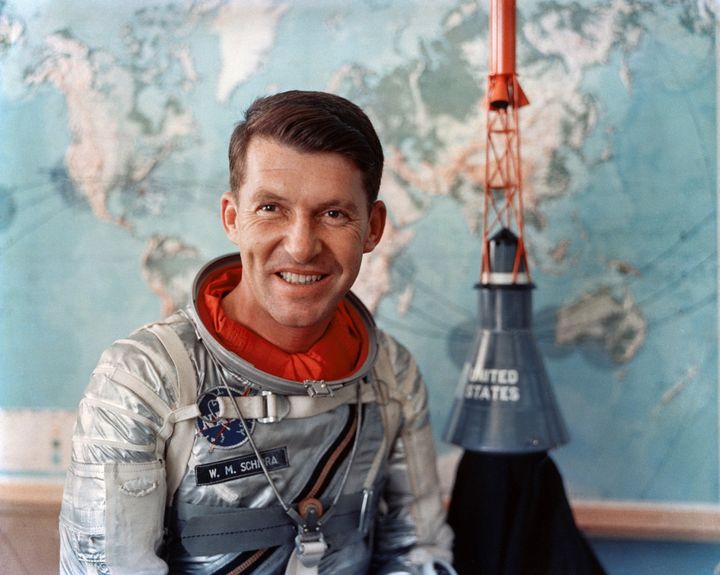 airandspace's tweet image. The trifecta of early spaceflight: Mercury astronaut Wally Schirra was the only person to fly in all three of the early US crewed spaceflight programs—Mercury, Gemini, and Apollo. He was born on this day in 1923.