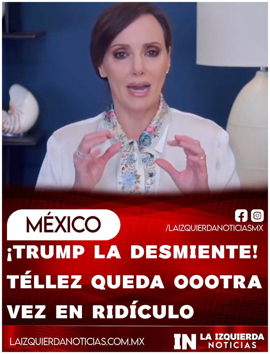 ¡BURLA NACIONAL! La panista Lilly Téllez volvió a hacer el ridículo al insistir con su cantaleta de que México no fue invitado al llamado “Escudo de las Américas”. Sin embargo, el propio Donald Trump desmintió esa versión al señalar en una entrevista que México quizá no pudo