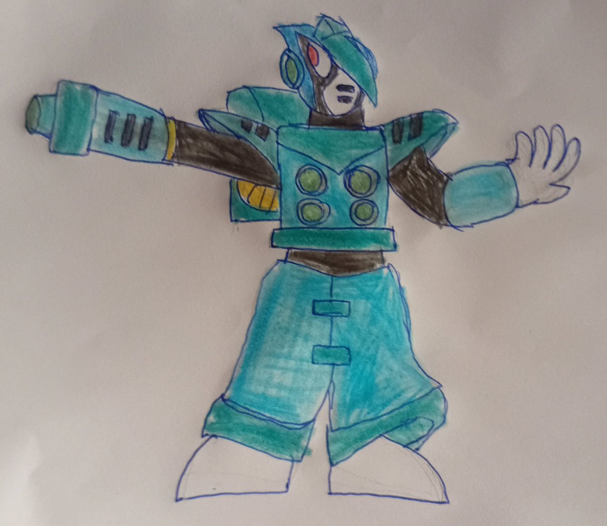 DreemurGabriel's tweet photo. *Hell is About To Freeze.*

@MMQGworks 's Absolute Man

#MegamanOC #fangame https://t.co/HlFAHZeNwT