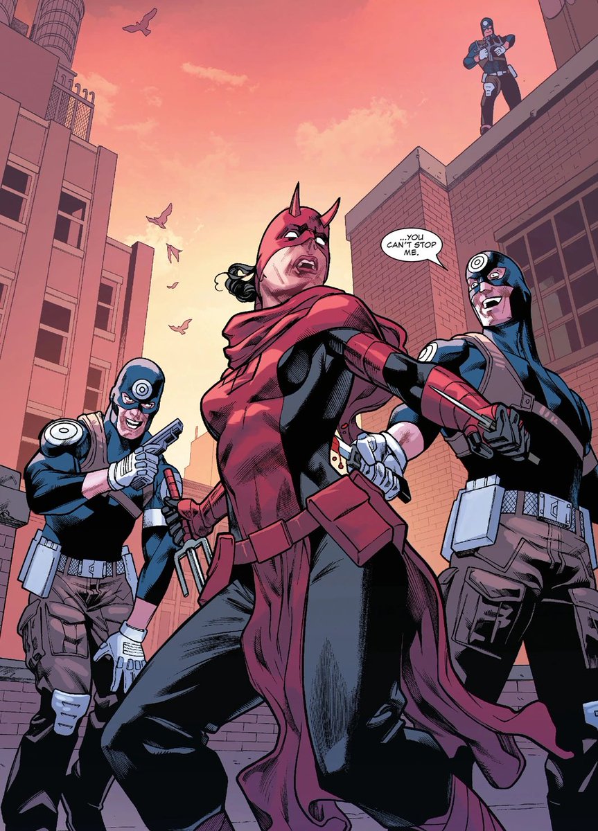 smokeater1978's tweet photo. @red_marc3 @MarvelStudios @Daredevil @DisneyPlus Reminds me of zdarsky’s run but they were clones in that comic. https://t.co/VMg89QNh2u
