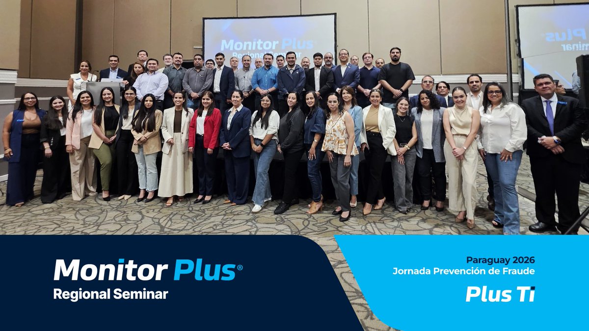 MonitorplusTi's tweet photo. Paraguay fue sede de una nueva edición del Monitor Plus Regional Seminar, donde profesionales del sector financiero compartieron experiencias y analizaron los retos en la prevención del crimen financiero.

#MonitorPlus #AML #PrevenciónDeFraude #Cumplimiento https://t.co/X1tVt68ViT