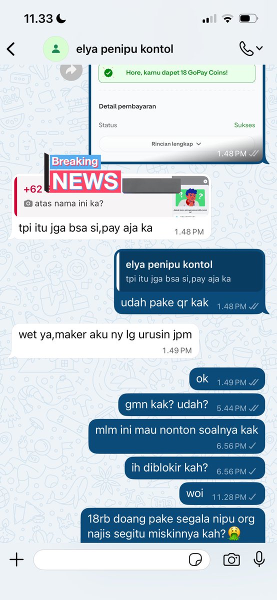unknown349130's tweet photo. nitip aja guys elya si penipu seller netflix, bukan masalah nominal tp kl dibiarin makin lama makin jadi dan makin banyak yg ketipu sama si anjing ini. di bukti tf itu ada alamat dia gatau bener apa nipu lagi 
#zonauang #elya #penipu #bubliesstore https://t.co/aS7fTTTarR