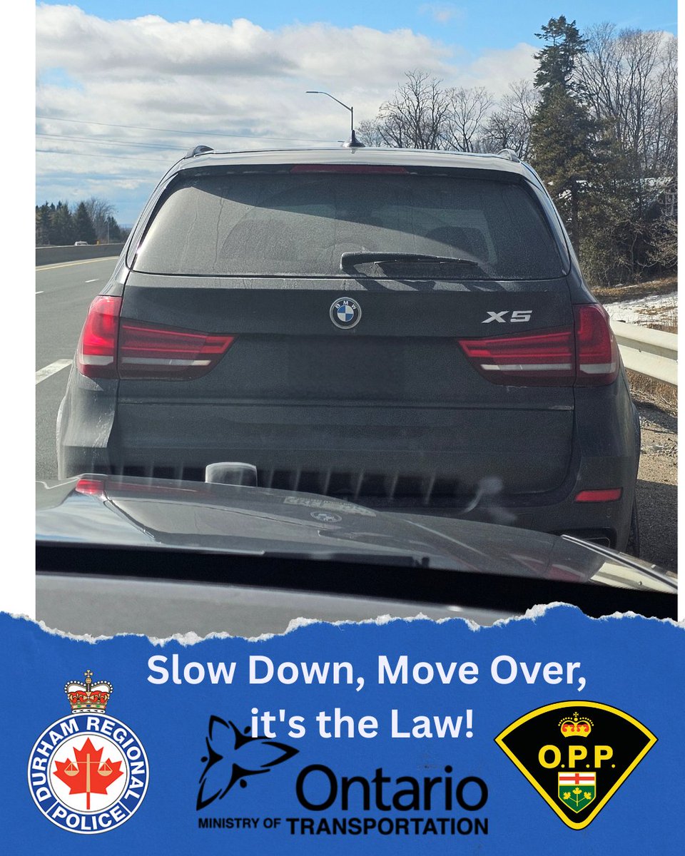 DRPSEastDiv's tweet photo. Slow Down, Move Over. It's the Law!
If an officer pulls you over, go to the shoulder & don't stop in a live lane, for everyone's safety!
#DurhamVisionZero
@OPP_News
@ONtransport
@DRPS
#SlowDown
#MoveOver https://t.co/cSOABEhwKc