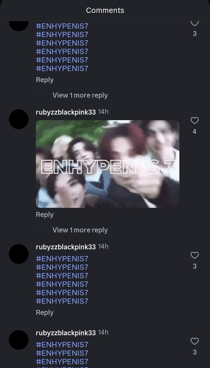 🚨 | Stays, se você verificar "tags" nas postagens dos meninos no Instagram, não seja preguiçoso, denuncie!! Isso está ultrapassando todos os limites, adoro o heeseung mas o skz não tem nada haver e isso está prejudicando eles

*Isso é na última postagem do Jeongin*