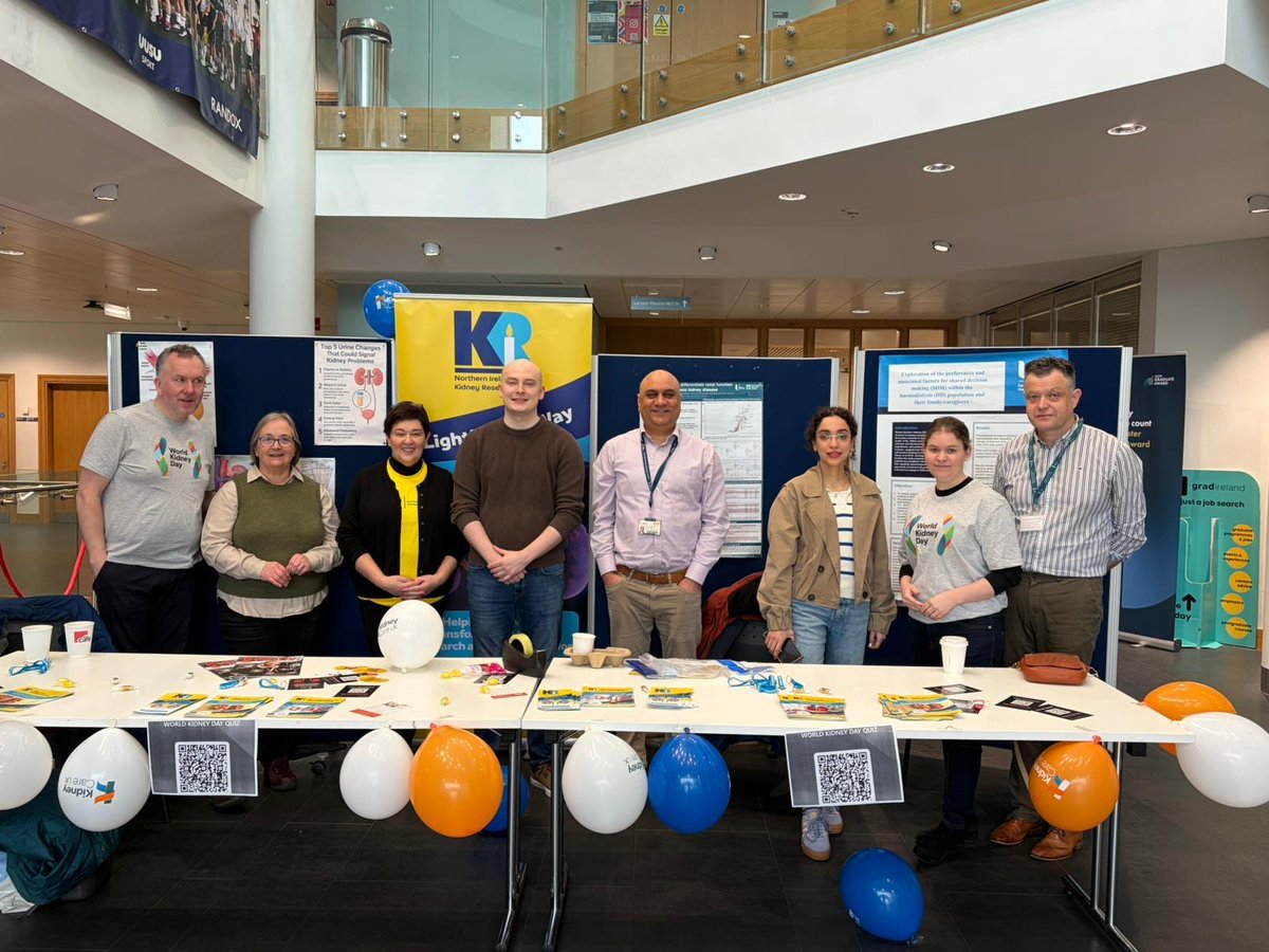 PersonalMedNI's tweet photo. 🌍 World Kidney Day at the Personalised Medicine Centre

Today PMC researchers from @RaiLabCTRIC marked World Kidney Day by raising awareness of kidney disorders and sharing tips on maintaining good kidney health. https://t.co/CNYlHd2202