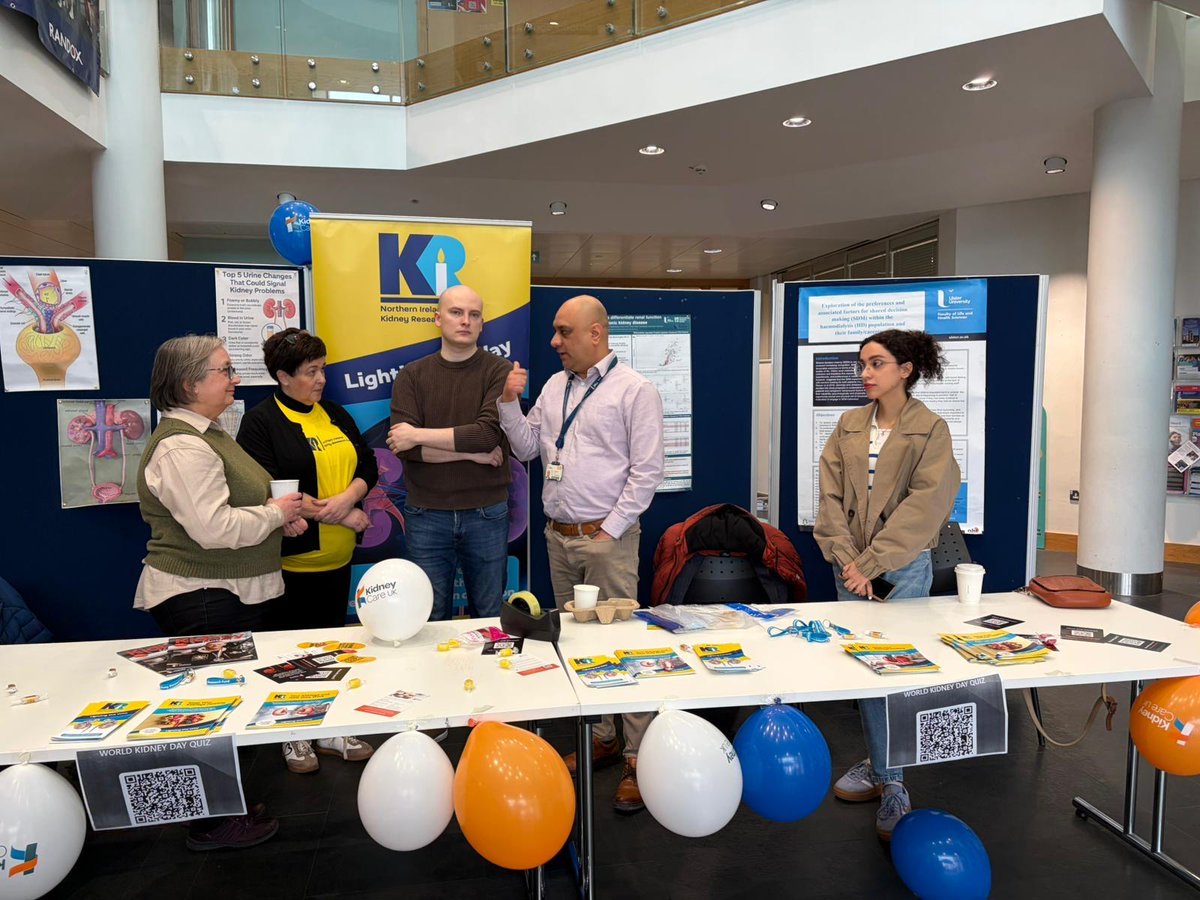 PersonalMedNI's tweet photo. 🌍 World Kidney Day at the Personalised Medicine Centre

Today PMC researchers from @RaiLabCTRIC marked World Kidney Day by raising awareness of kidney disorders and sharing tips on maintaining good kidney health. https://t.co/CNYlHd2202